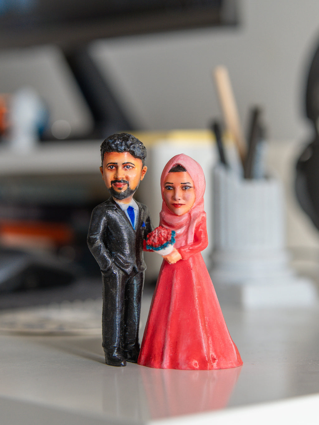 Custom 3D Miniature Figurine - Couple